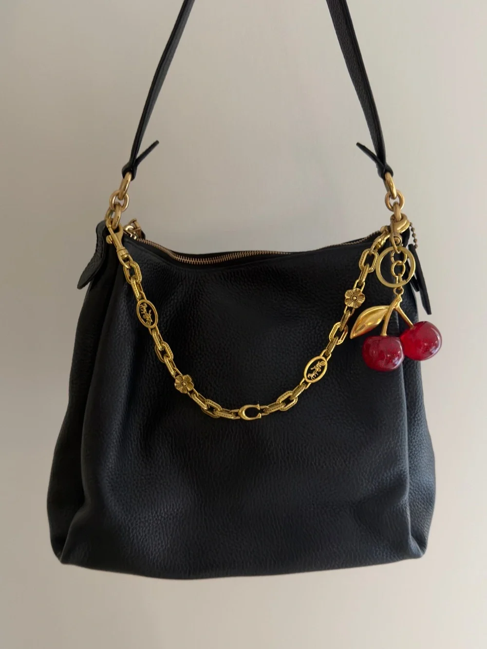 Coach Shay Black Pebbled Leather Bag 💼 - Picture 1 of 6